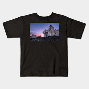 Helsinki Cathedral at Sunset Kids T-Shirt